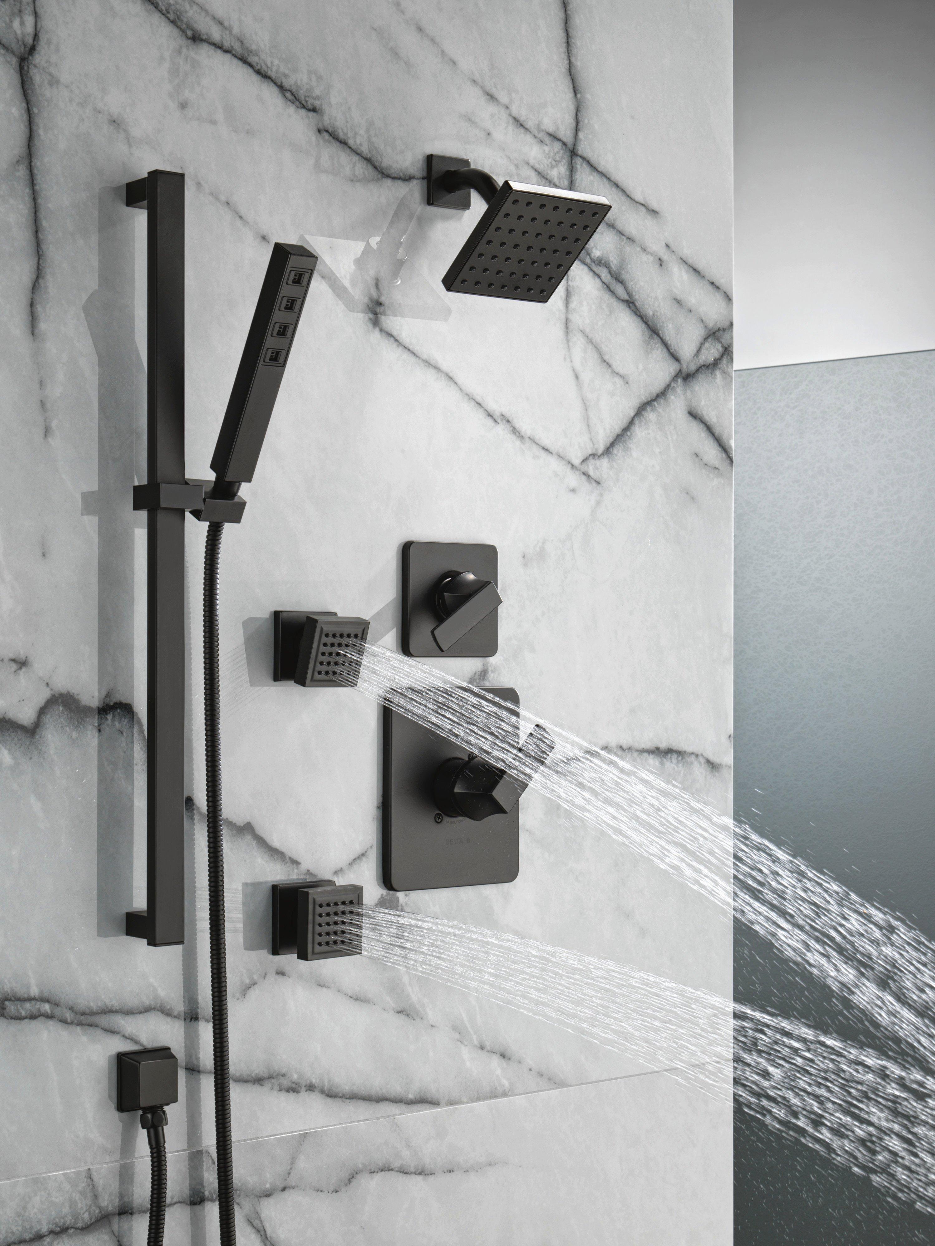 Delta Faucet Matte Black Single Function Body Spray 