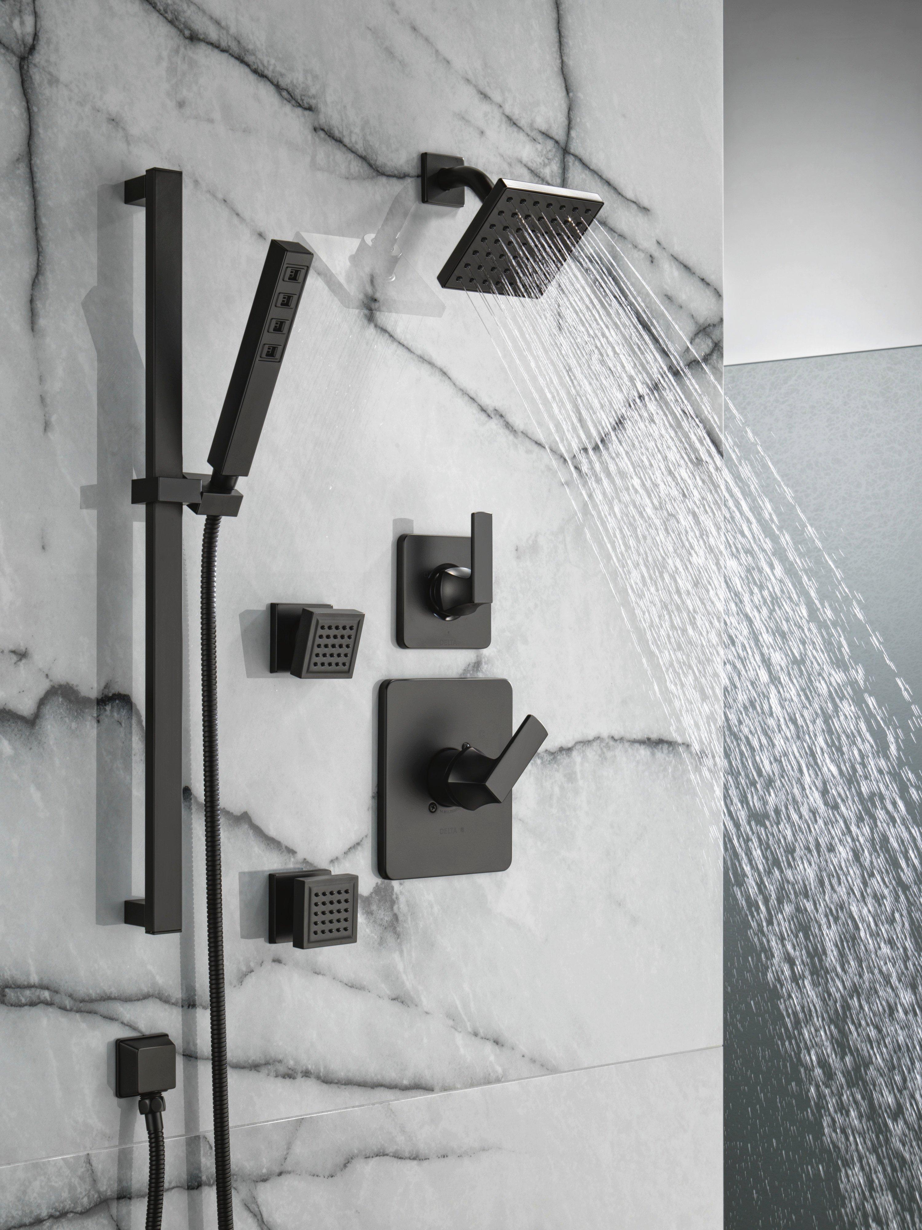 Delta Faucet Matte Black Single Function Body Spray 