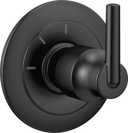 Single Handle Diverter Valve Trim in Matte Black