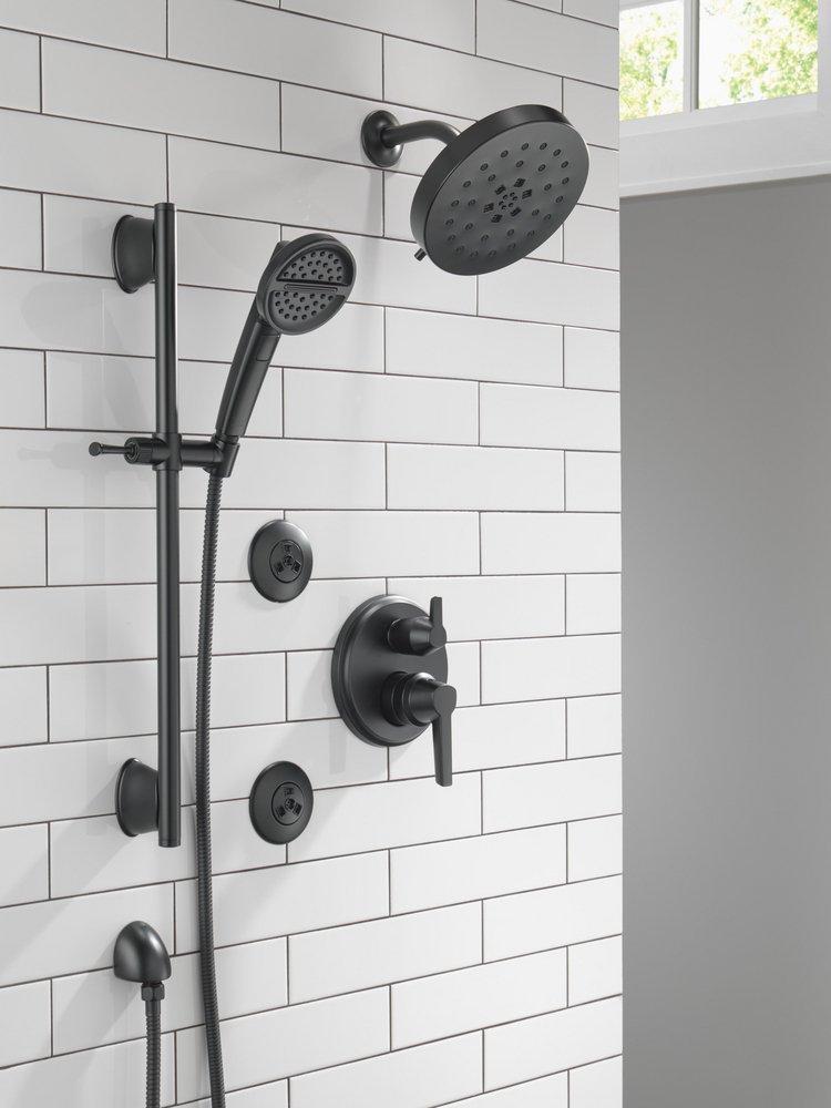 Delta Faucet Matte Black 1/2 in. FNPT x MNPSM Solid Brass Elbow 