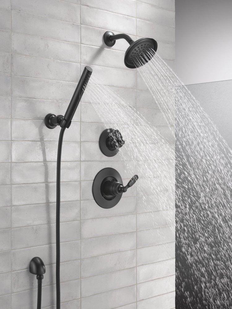 Delta Faucet Matte Black 1/2 in. FNPT x MNPSM Solid Brass Elbow 