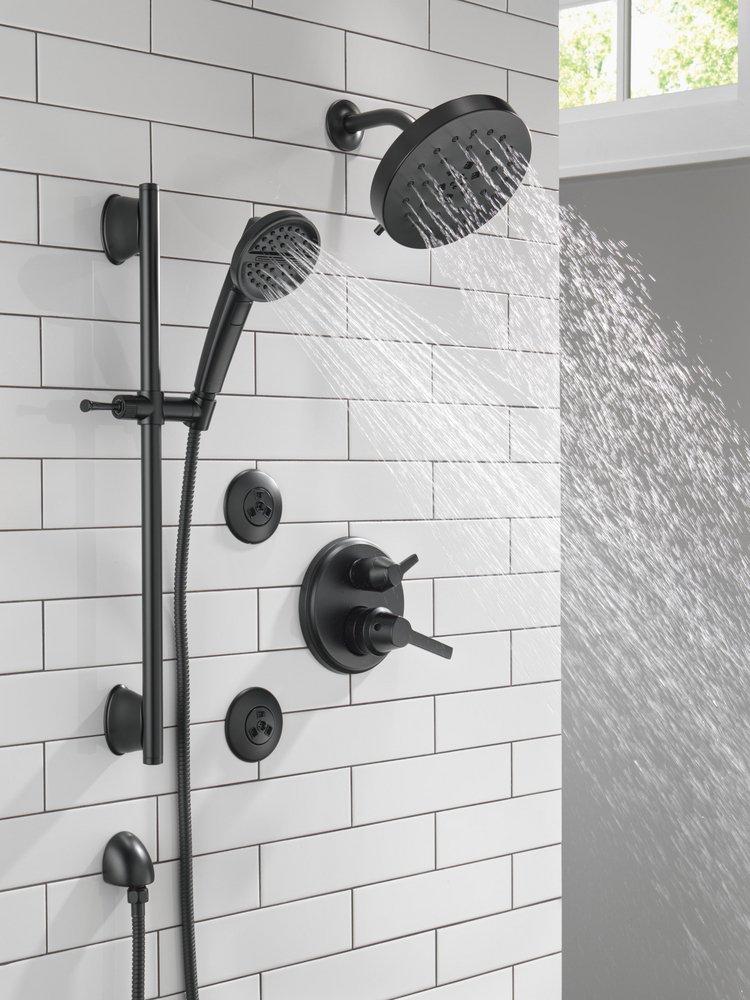 Delta Faucet Matte Black 1/2 in. FNPT x MNPSM Solid Brass Elbow 