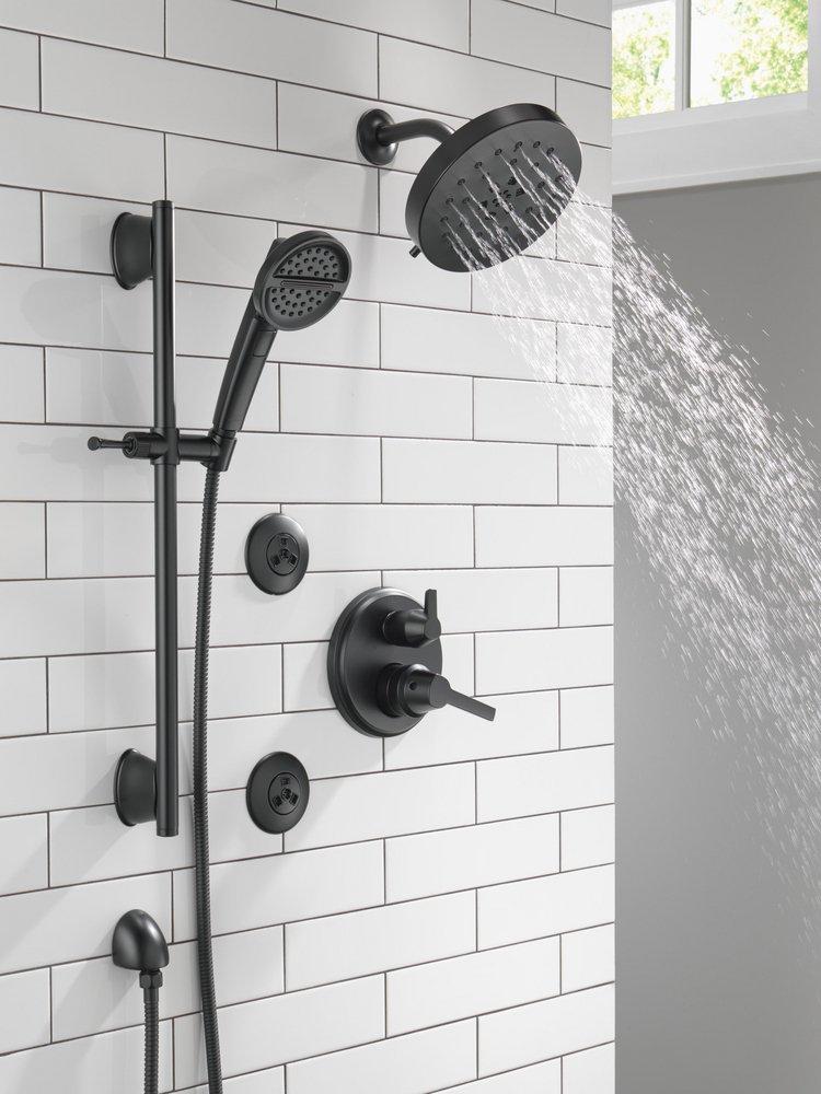 Delta Faucet Matte Black 1/2 in. FNPT x MNPSM Solid Brass Elbow 