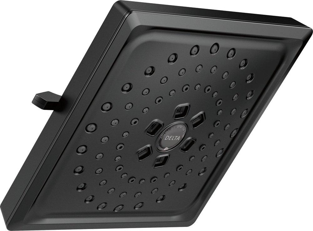 Delta Faucet Matte Black Multi Function Full Body, H2Okinetic&reg; and Pause Showerhead 