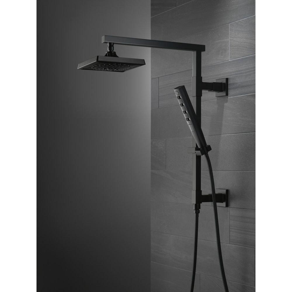 Delta Faucet Matte Black Multi Function Full Body, H2Okinetic&reg; and Pause Showerhead 