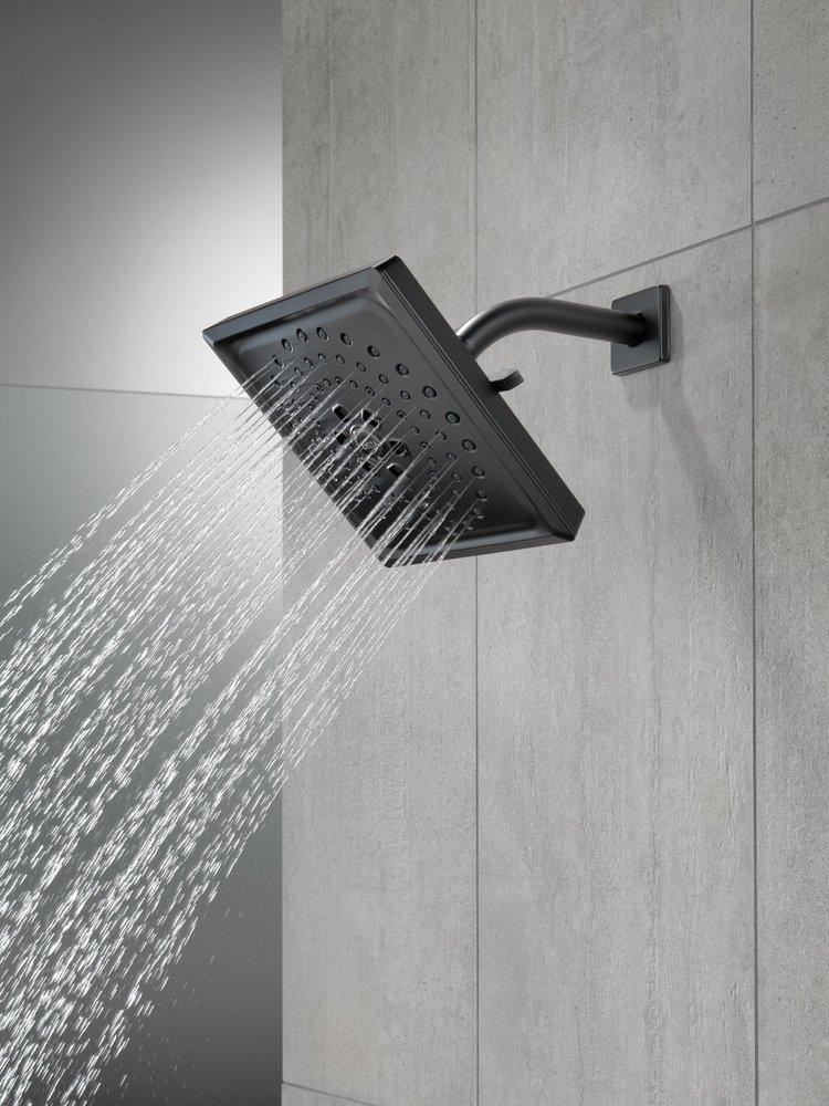 Delta Faucet Matte Black Multi Function Full Body, H2Okinetic&reg; and Pause Showerhead 
