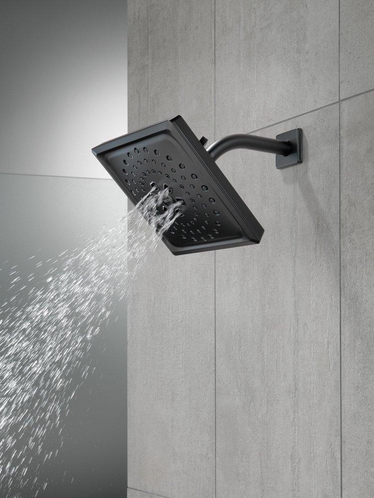 Delta Faucet Matte Black Multi Function Full Body, H2Okinetic&reg; and Pause Showerhead 
