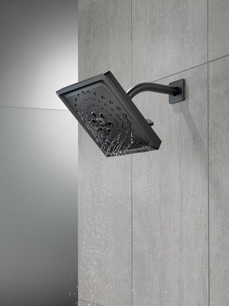 Delta Faucet Matte Black Multi Function Full Body, H2Okinetic&reg; and Pause Showerhead 