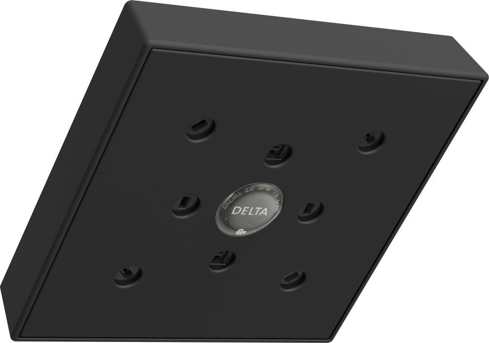 Delta Faucet Matte Black Single Function H2Okinetic® Showerhead 
