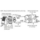 Broan White Plastic 110 CFM Transition Box 