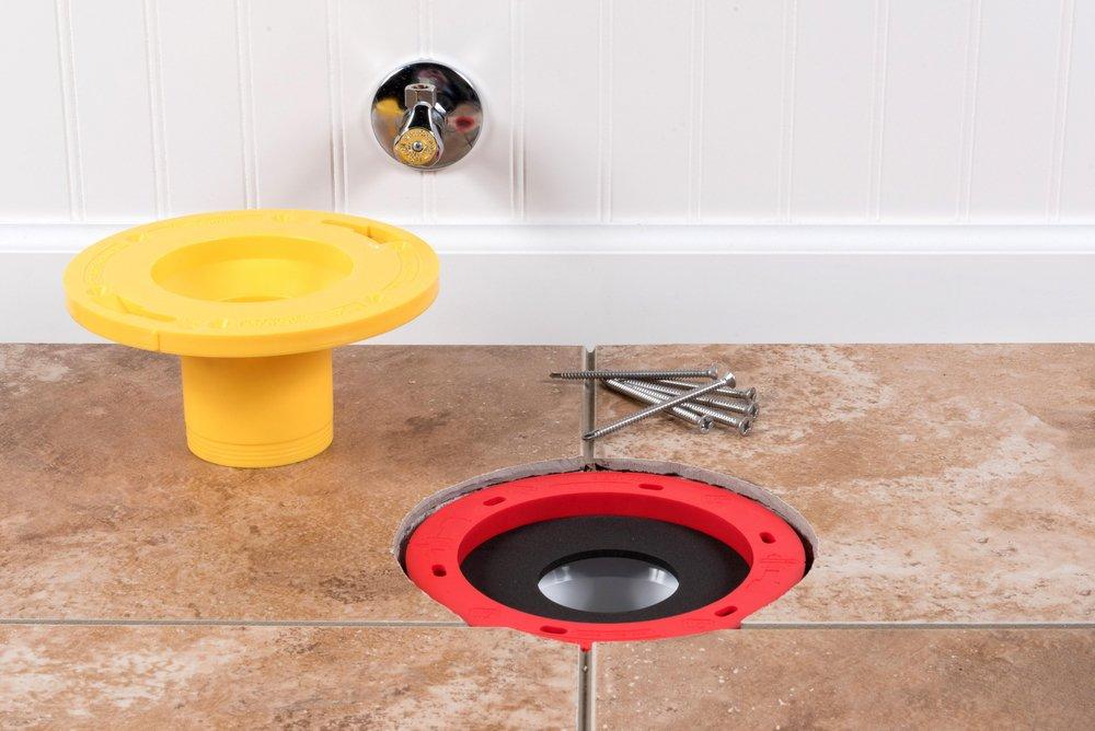 Oatey&reg; White Closet Flange Spacer Kit 