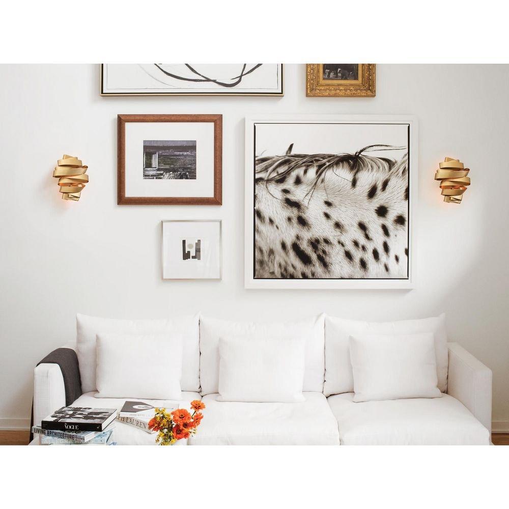 Fredrick Ramond Deluxe Gold 60W 2-Light Candelabra E-12 Incandescent Wall Sconce 