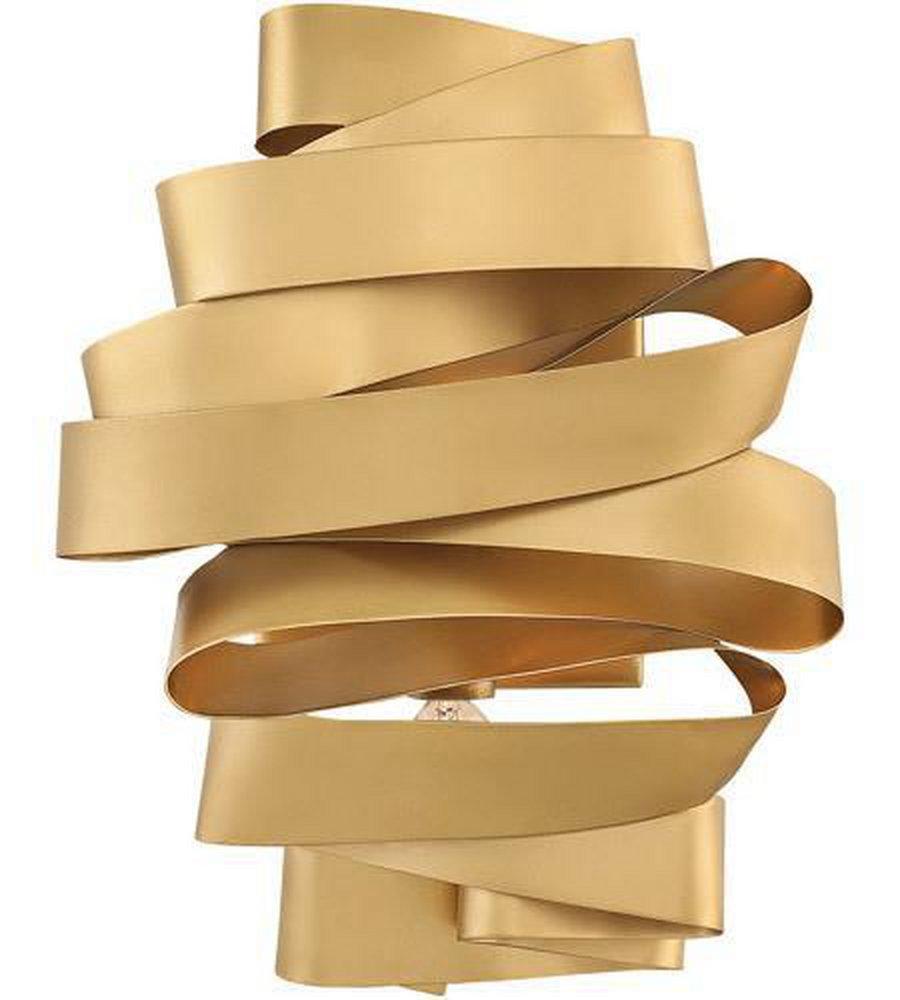 Fredrick Ramond Deluxe Gold 60W 2-Light Candelabra E-12 Incandescent Wall Sconce 