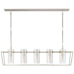 60W 5-Light Medium E-26 Incandescent Outdoor Pendant in Polished Nickel