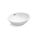 19-1/8 x 15-15/16 in. Oval Undermount Bathroom Sink in Stucco White