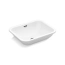 19-3/16 in. Undermount Rectangular Vitreous China Bathroom Sink in Stucco White