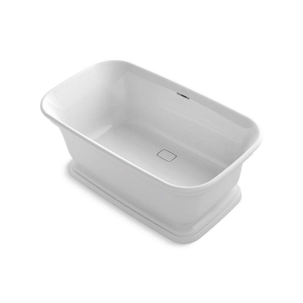 Kallista Stucco White 61-3/16 x 34-7/8 in. Freestanding Bathtub 