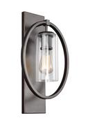 Visual Comfort & Co. Generation Lighting Antique Bronze 6 in. 60W 1-Light Medium E-26 Wall Sconce 