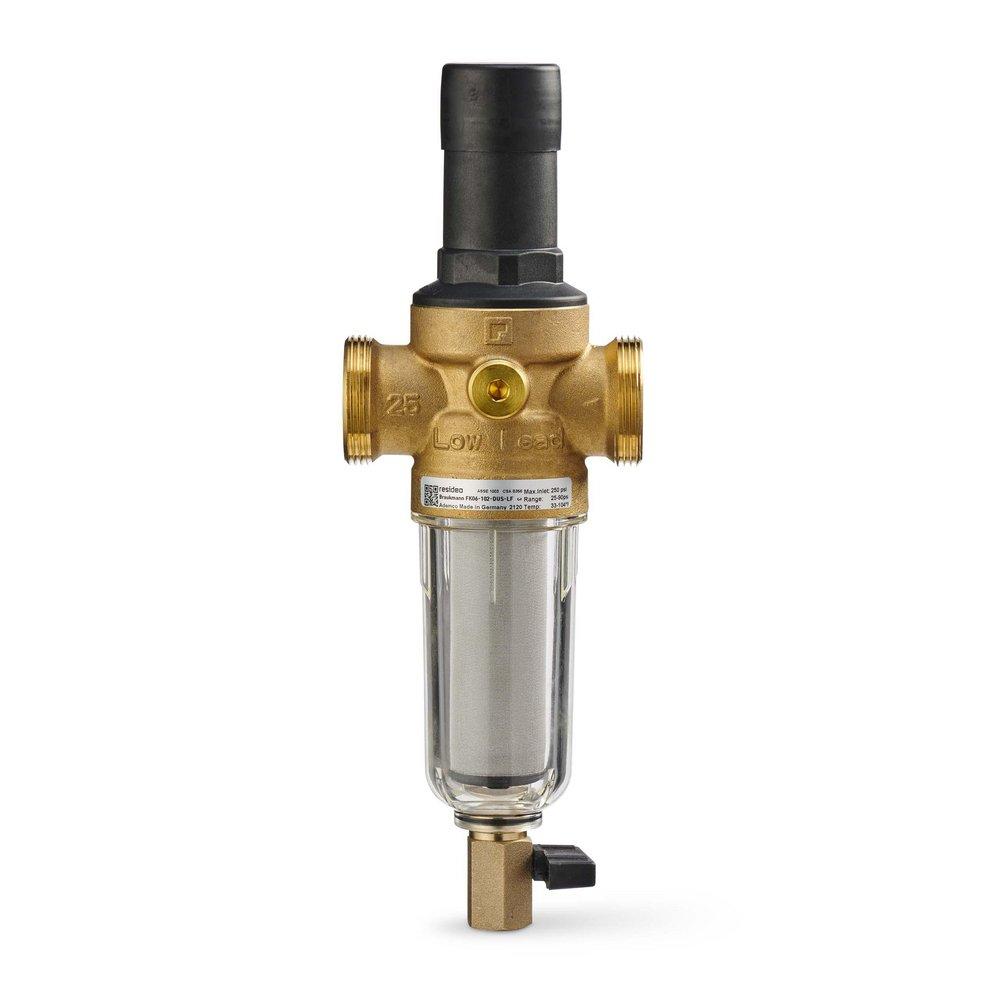 Resideo Metallic 250 psi Brass, Fabric and Stainless Steel Double Union Sweat Pressure Regulator Valve 