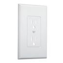 1 Gang Polycarbonate Wall Plate in White (Pack of 5)