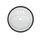 PROFLO&reg; White Enameled Steel Self-Rimming Round Lavatory Sink 