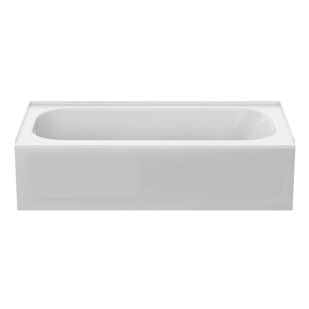 PROFLO&reg; White 60 x 30 in. Alcove Bathtub with Left Drain 