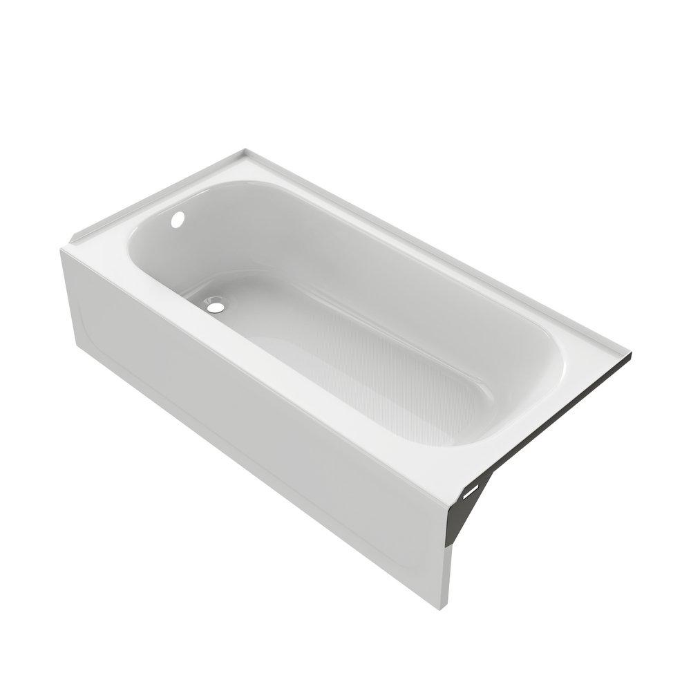 PROFLO&reg; White 60 x 30 in. Alcove Bathtub with Left Drain 