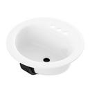19 x 19 in. 3-Hole Drop-In Bathroom Sink (48 Pack) in White