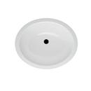 PROFLO&reg; White Enameled Steel Self-Rimming Oval Lavatory Sink 