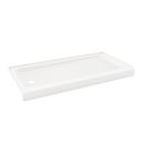 60 in. x 30 in. Shower Base with Left Drain in White