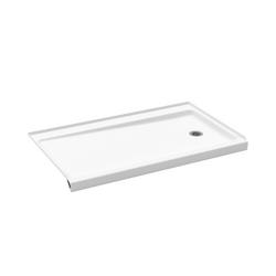 60 in. x 30 in. Shower Base with Right Drain in White
