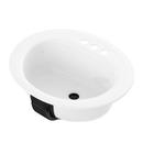 PROFLO&reg; White 20X17 4CC SR STL OVAL LAV 48 PCK WH 