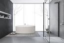 Hydro Systems White 60 x 32 in. Acrylic and FRP Freestanding Oval Bathtub with End Drain 