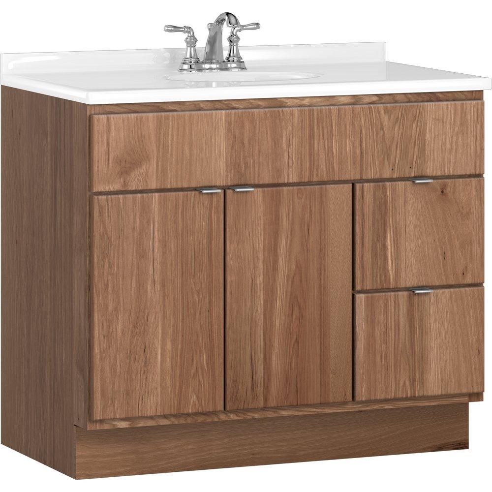 Driftwood 36 VANITY 2 DOOR- 2 DRAWERS 