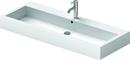 47-1/4 in. Wall Mount Rectangular Ceramic Bathroom Sink in White