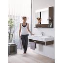 Duravit White 3-Hole 1-Bowl Wall Mount Lavatory Sink with Overflow and Tap Platform 