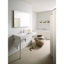 Duravit White 3-Hole 1-Bowl Wall Mount Lavatory Sink with Overflow and Tap Platform 