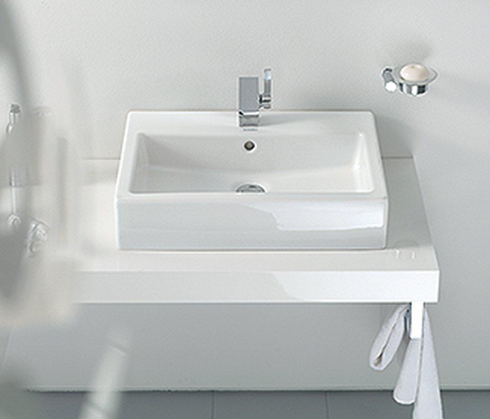 Duravit White ABOVE COUNTER BASIN 500MM VERO WHITE WITH OF WITH TP 3 TH 