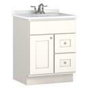 Bertch Cabinet White 24 x 21 x 34-1/2 in. Floor Mount Vanity with 1-Door and 2-Drawer 