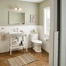 American Standard White 1.28 gpf Elongated One Piece Toilet with Left-Hand Trip Lever 