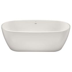 66 x 32 in. Freestanding Bathtub with Center Drain in White