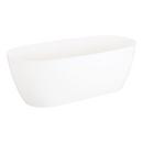 Signature Hardware White 66 x 32 in. Freestanding Bathtub with Center Drain 