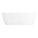 Signature Hardware White 66 x 32 in. Freestanding Bathtub with Center Drain 