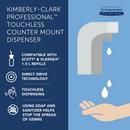 Kimberly-Clark Professional&trade; Chrome 1.5 L Deck Mount Stainless Steel Electronic Skin Care Dispenser 