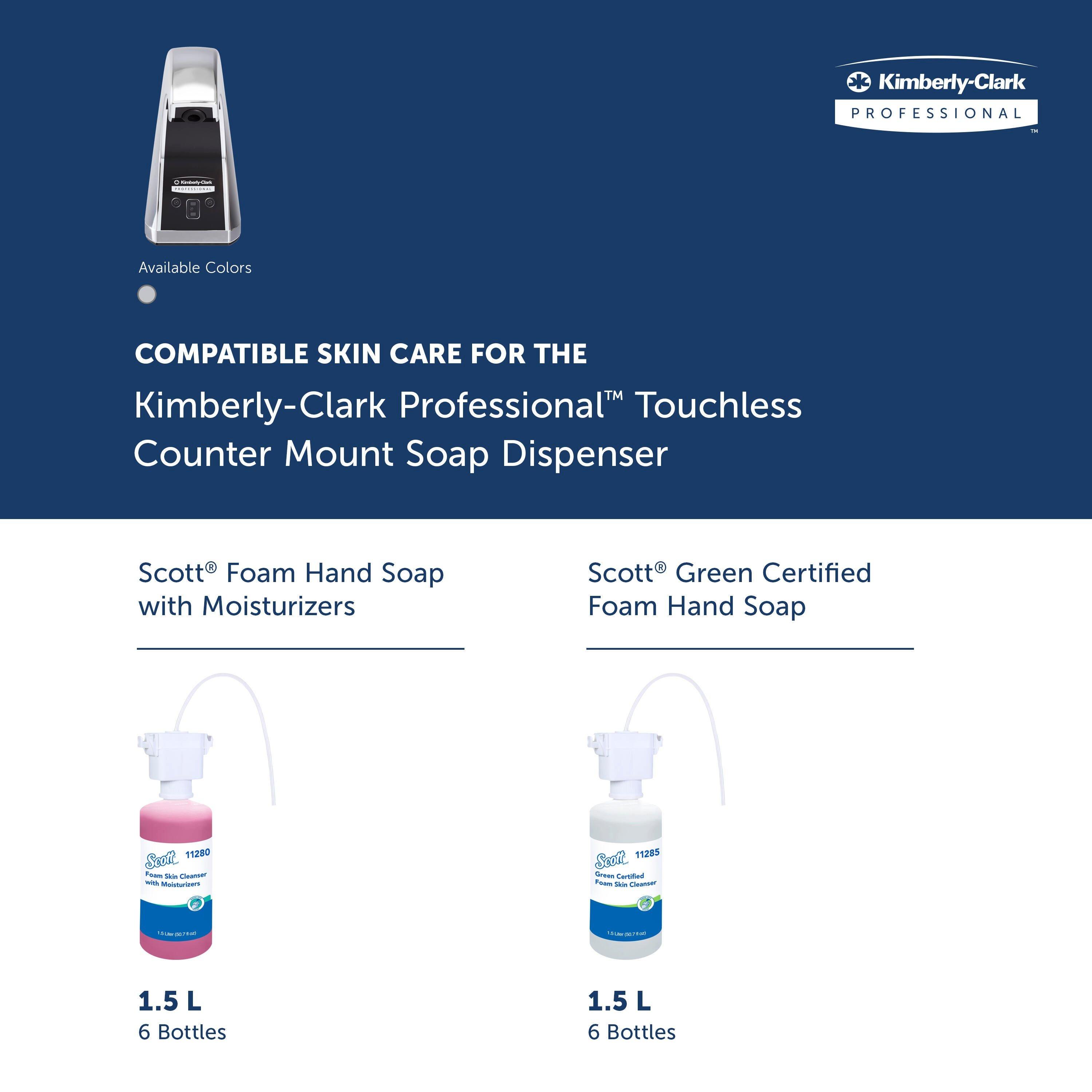 Kimberly-Clark Professional&trade; Chrome 1.5 L Deck Mount Stainless Steel Electronic Skin Care Dispenser 