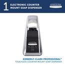 Kimberly-Clark Professional&trade; Chrome 1.5 L Deck Mount Stainless Steel Electronic Skin Care Dispenser 