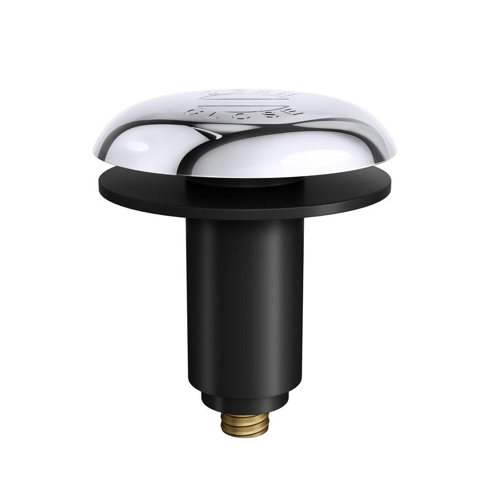 PROFLO&reg; Polished Chrome Threaded Brass Toe Tap Stopper 