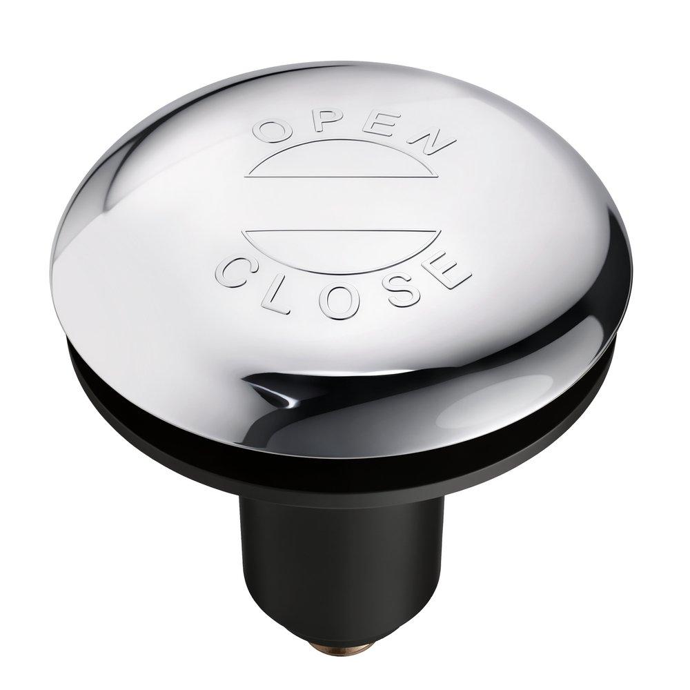 PROFLO&reg; Polished Chrome Threaded Brass Toe Tap Stopper 