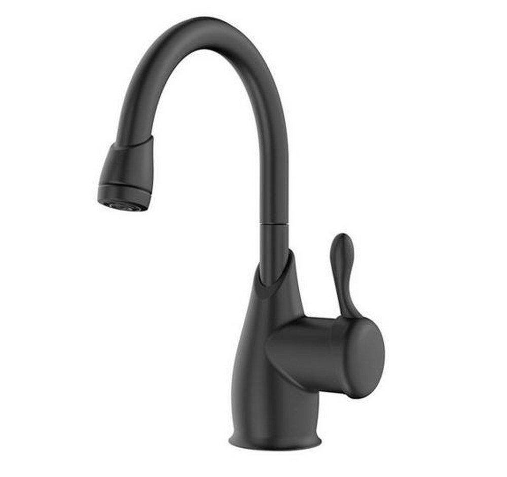 InSinkErator&reg; Matte Black 0.8 gpm 1 Hole Deck Mount Hot Water Dispenser with Single Lever Handle 