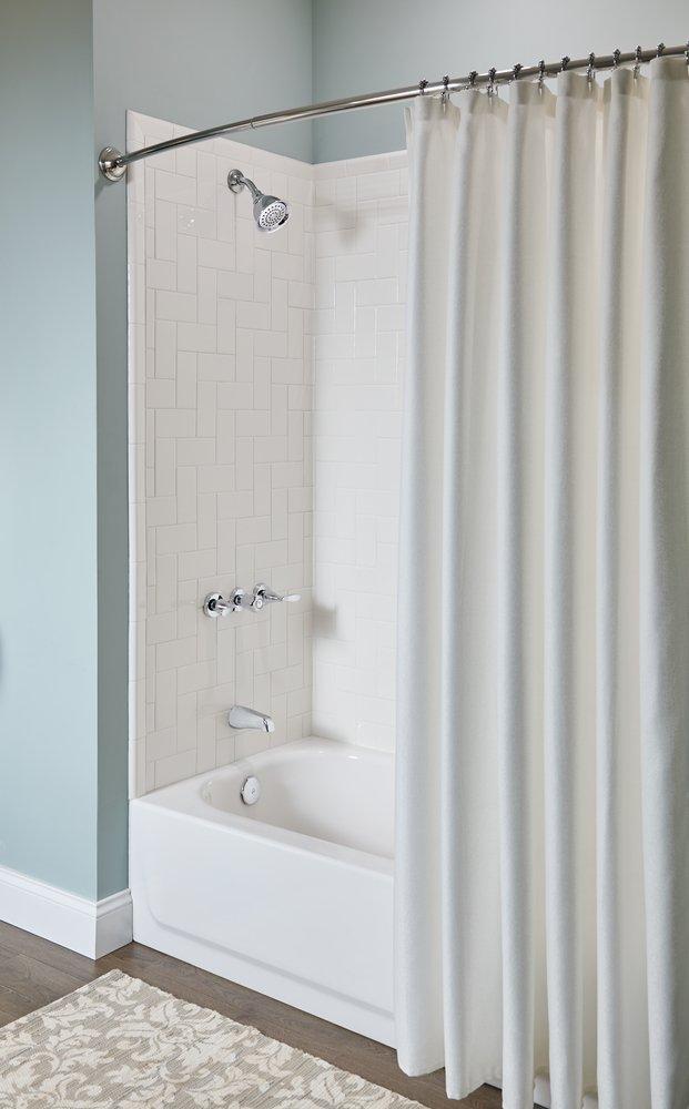 Moen Chrome Plated Three Handle Single Function Bathtub & Shower Faucet 